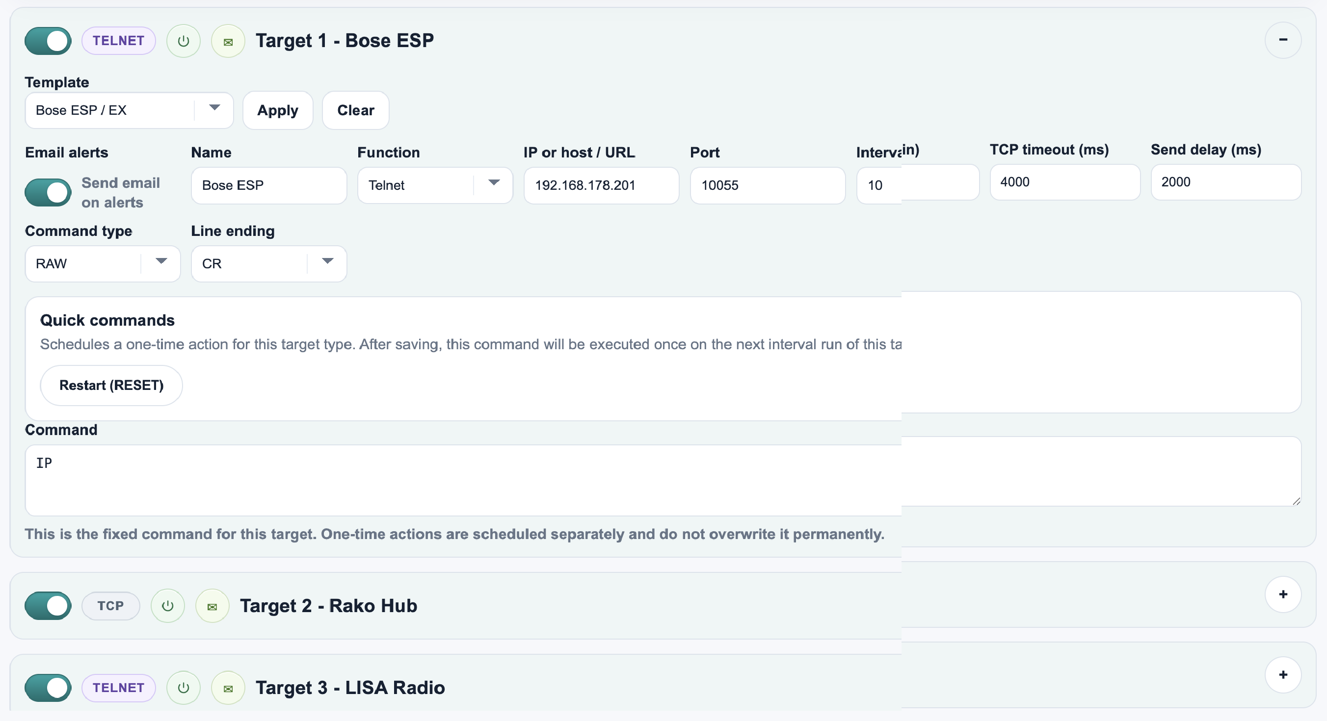 Smarty dashboard screenshot
