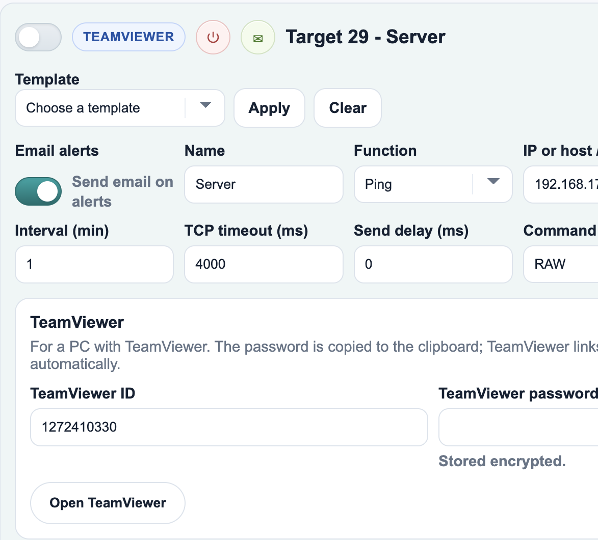 Smarty targets screenshot